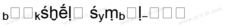 bookshelf symbol字体转换